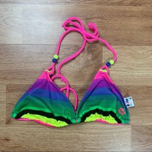 Billabong Triangle Multi Stripe Bikini Swim Set